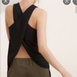 2/$15 Aritzia COMMUNITY Theano Open back tank top organic cotton size small